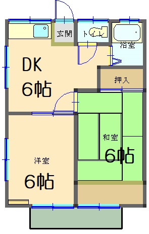 【田村ハイツの間取り】