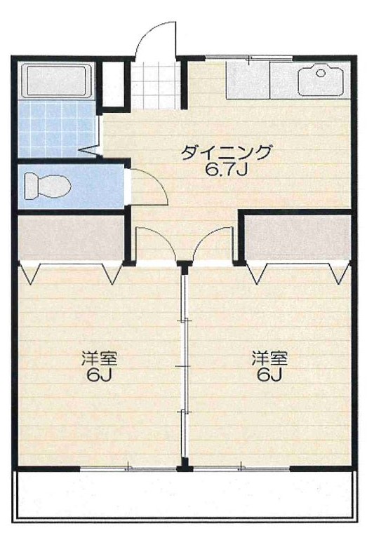 シャトー青梅の間取り