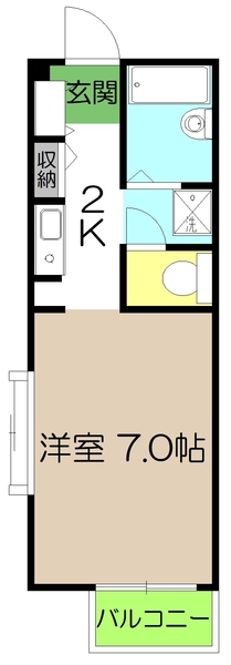 フォブール岡林　Ｂ棟の間取り