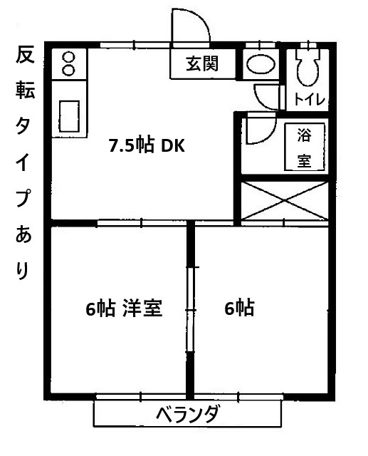 メイプルタウン川口Bの間取り