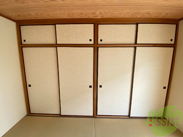 収納　クローゼットです。大きい荷物もしまうことができます。