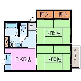 高石市西取石のアパートの間取り