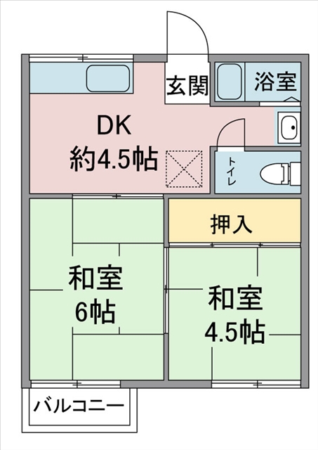 銀座コーポの間取り