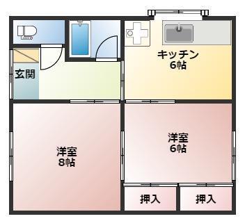 【若葉荘の間取り】