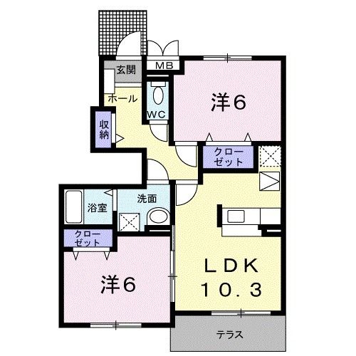 エフルゲンスＡの間取り