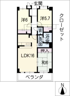 藤マンションIIの間取り