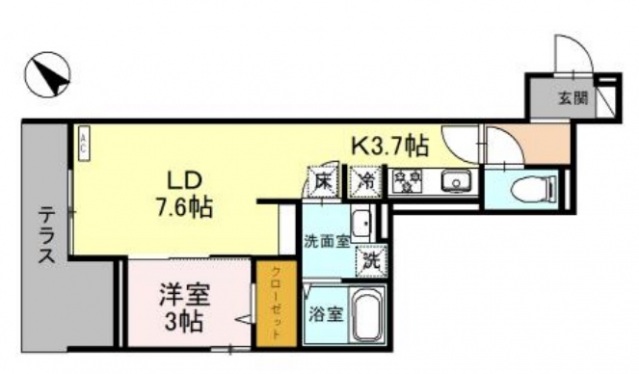 D-RESIDENCE東田町の間取り