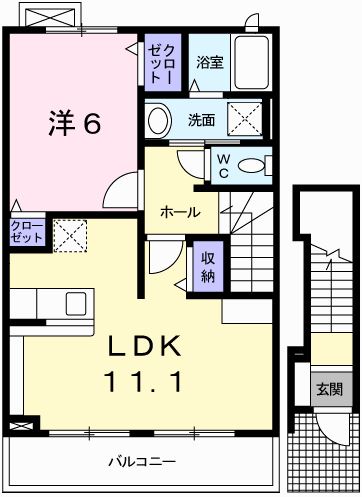 シャトレー富永の間取り