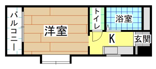 北九州市小倉北区馬借のマンションの間取り