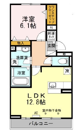 グランデタカオカAの間取り