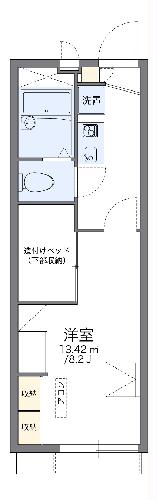 レオパレス寺嶋Ａの間取り