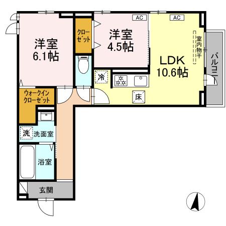 サザンショア東海岸の間取り