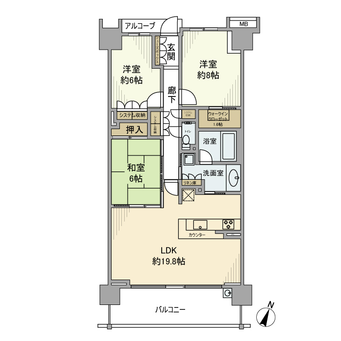 センティスの間取り