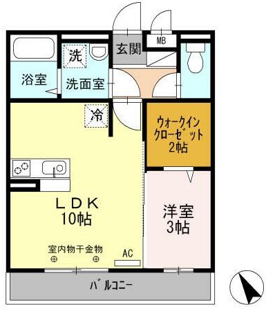 ノア東山 B棟の間取り