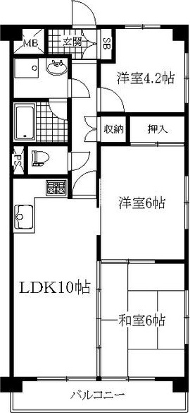 インテリジェント星ヶ丘I号館の間取り