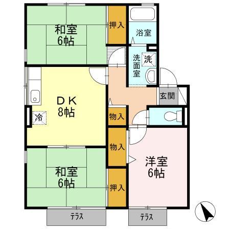 パティオ諏訪Ｃの間取り