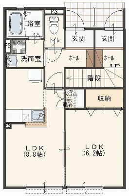 カーサビアンカＡ棟の間取り