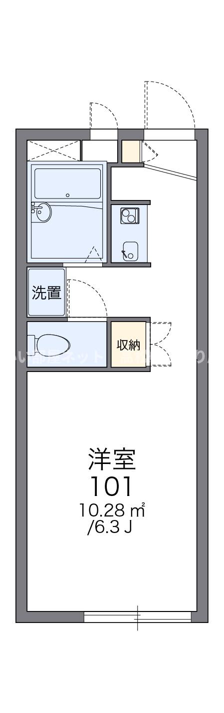 レオパレスたかぎの間取り