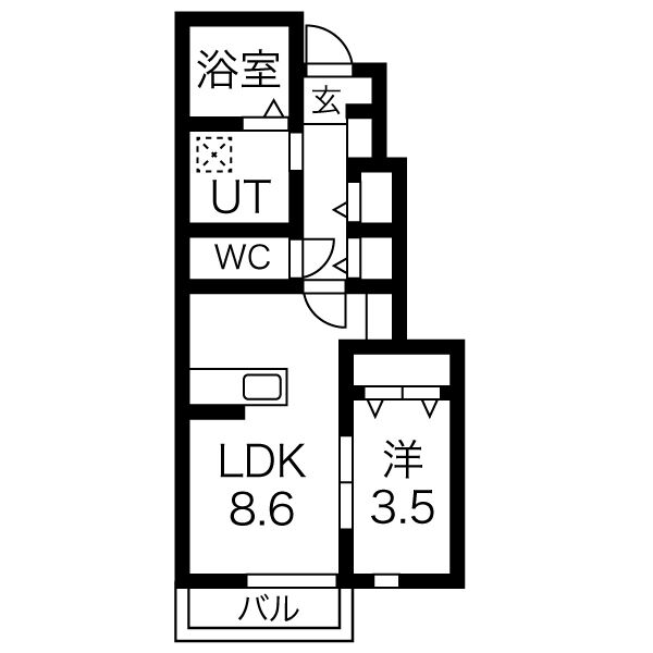 太鷲苑IIの間取り