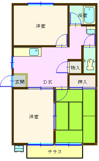 シンフォニー白子の間取り