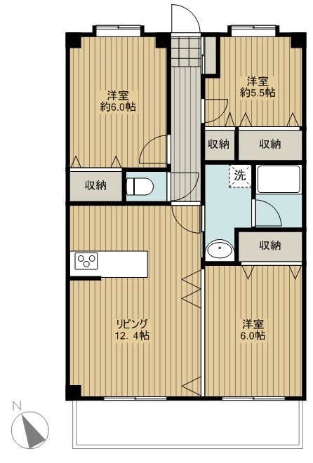 カルム参番館の間取り