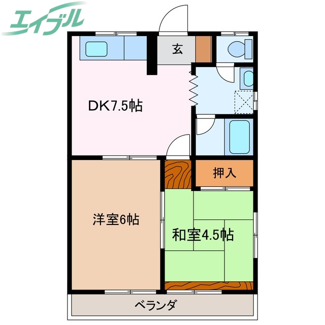 ミラーハイツ Iの間取り