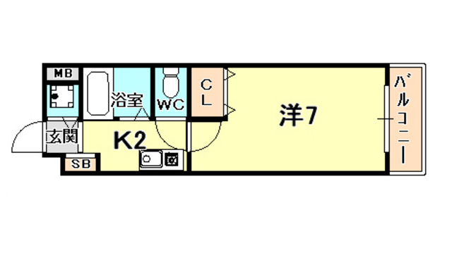 エスポワール西宮の間取り