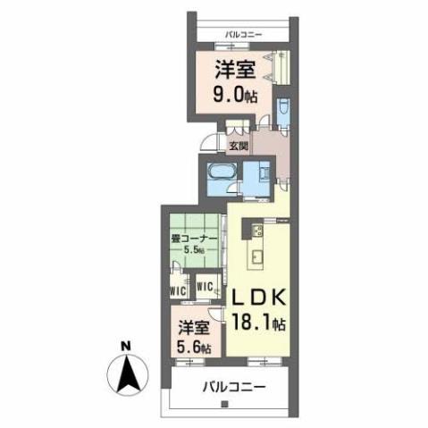 表参道グレイスＫの間取り