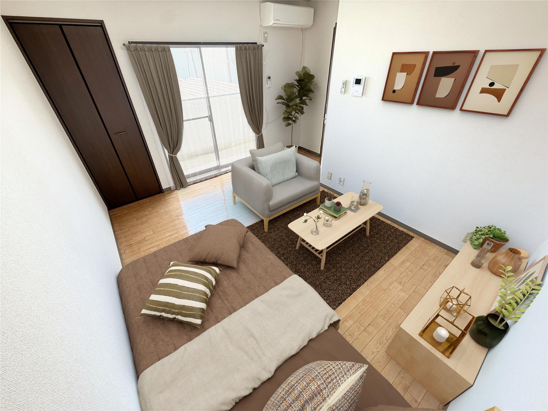 居室・リビング　※CG家具・家電。現状優先。