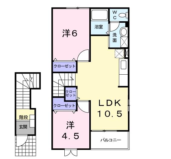 カサ・ローサの間取り