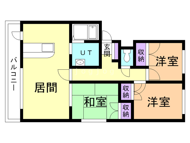 朝日ハートフルプレイスの間取り