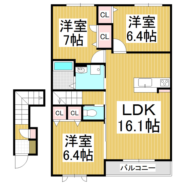 ＭＡＳＴＴＯＷＮ　ＧＡＲＤＥＮＳ　Ｂ棟の間取り