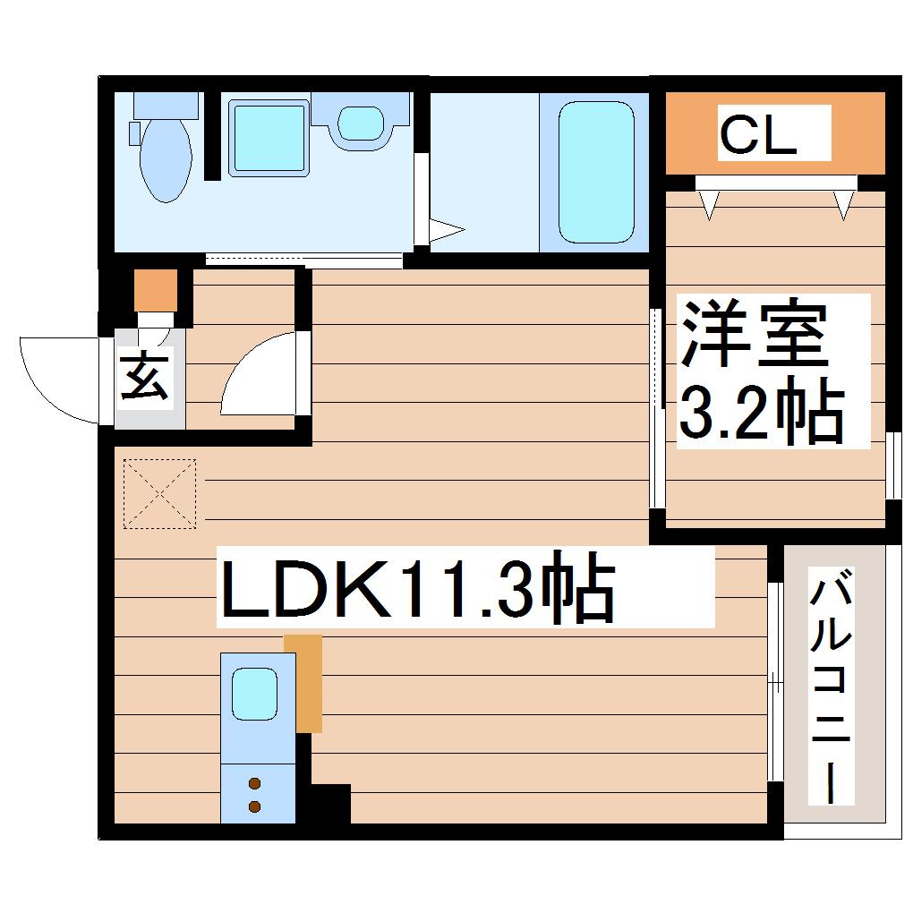 ステラ連坊の間取り