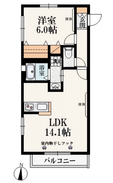 練馬区羽沢のマンションの間取り