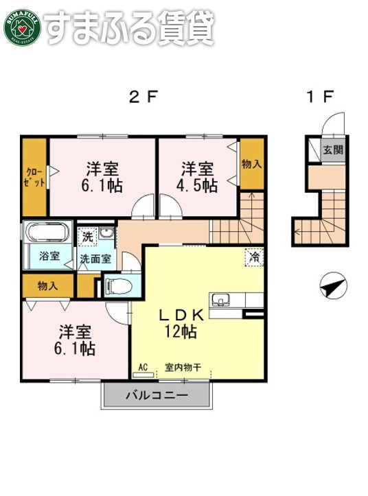 アムール拾石　Aの間取り