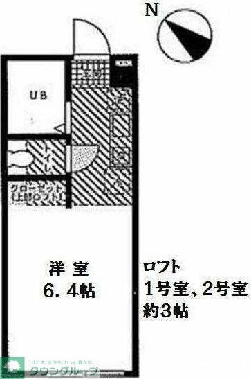 【横須賀市追浜東町のアパートの間取り】