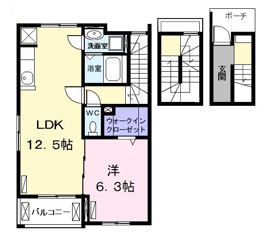 ボヌール　IIの間取り