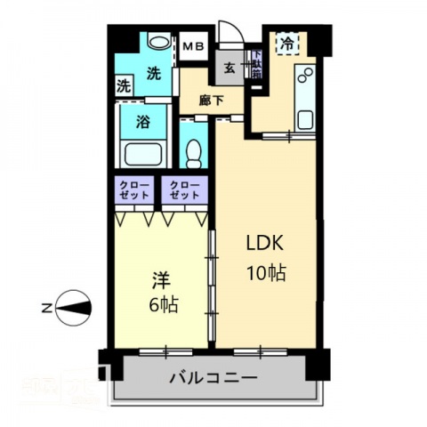 アルファレガロ栗林の間取り