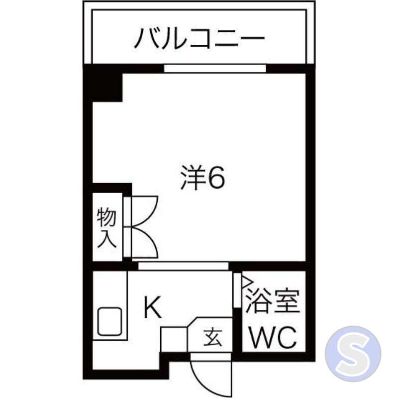 京都市上京区北小路室町のマンションの間取り