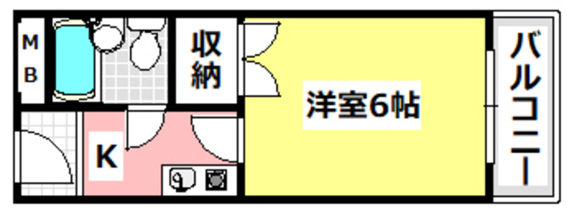 摂津市浜町のマンションの間取り