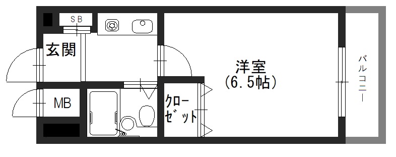 シャルムメゾン六甲道の間取り