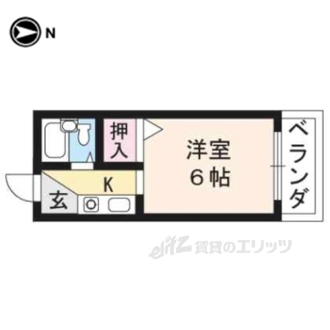 シティフラッツササキの間取り