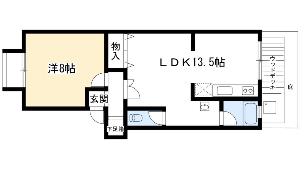 リヴィエラ下鴨の間取り