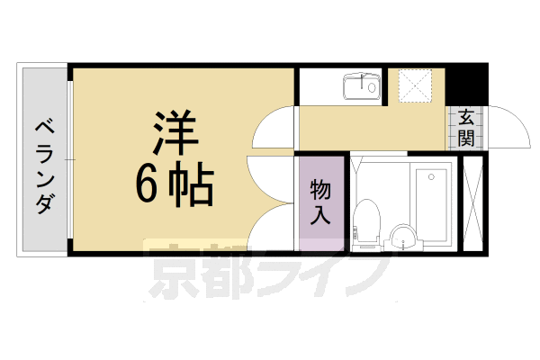 向日市寺戸町のマンションの間取り