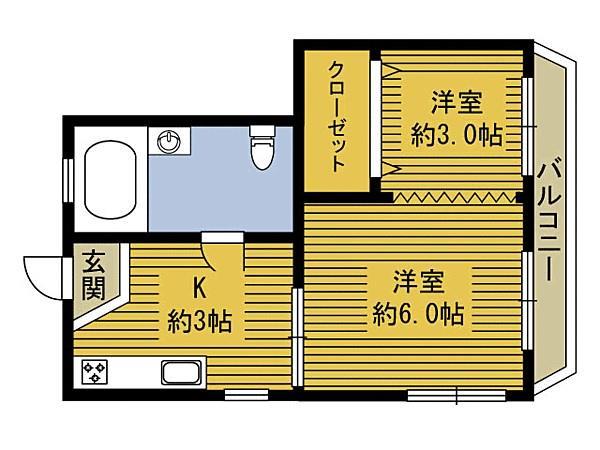 コスモス長浜の間取り