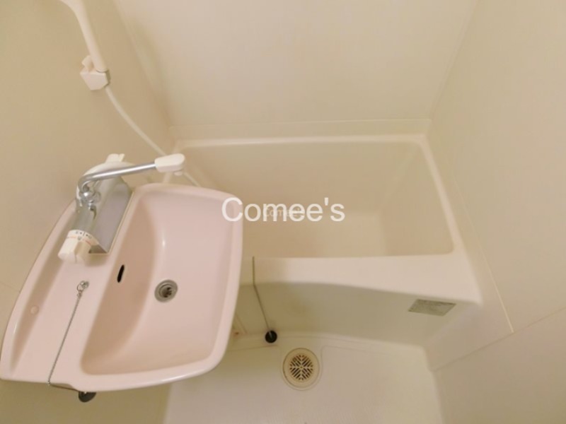 洗面設備　洗面台はバスルームに設置されています