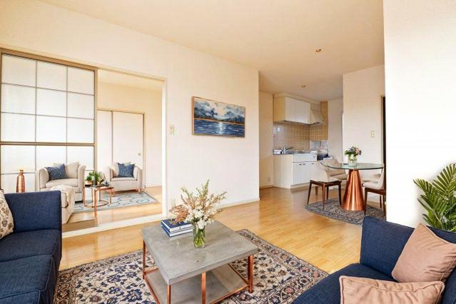 居室・リビング　CGで家具等を配置したものです。実際に家具等は含まれません。