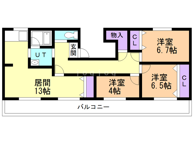 ピースルームB_間取り_0