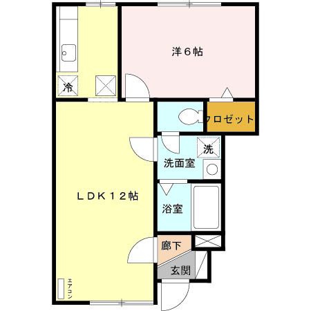 グランモア朋 Aの間取り