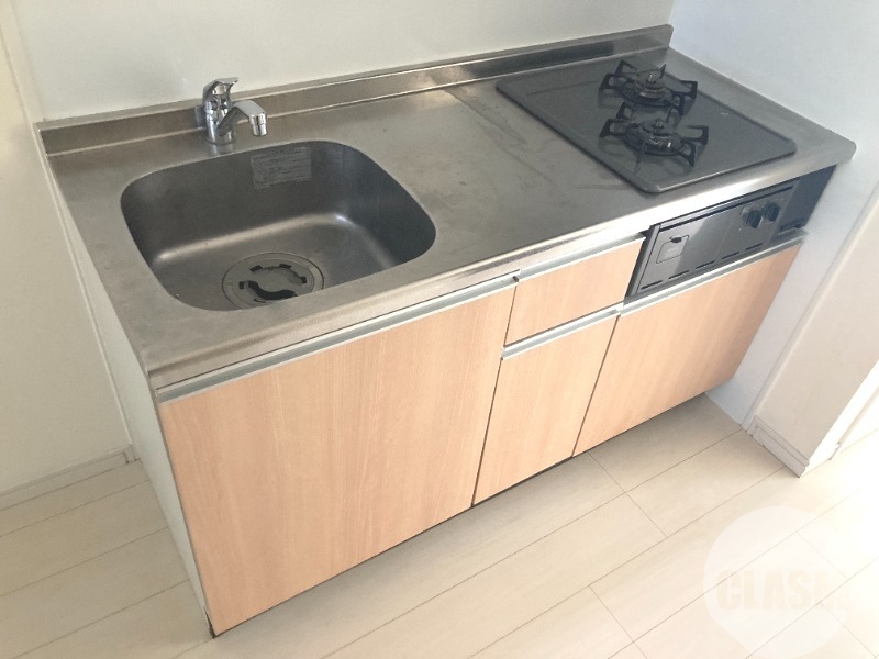 キッチン　２口コンロのシステムキッチン♪